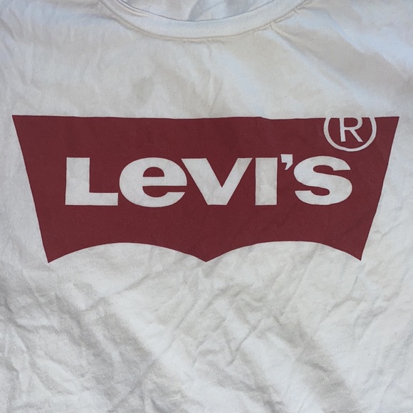 Levi’s white and red shirt large ❤️🤍 - Picture 2 of 4
